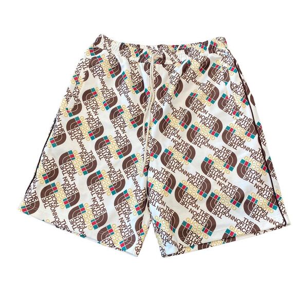 Gucci X The North Face Mens Logo Print Track Shorts Large L - Picture 1 of 8